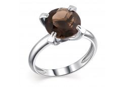 Серебряное кольцо с раух-топазом