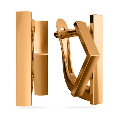 Золотые cерьги классические