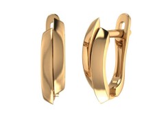 Золотые cерьги классические