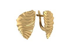 Золотые cерьги классические