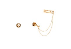 Золотые cерьги пусеты (гвоздики)