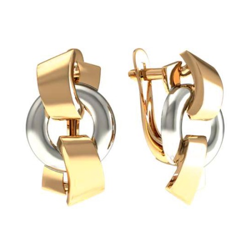 Золотые cерьги классические