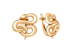 Золотые cерьги классические