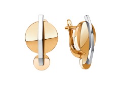 Золотые cерьги классические