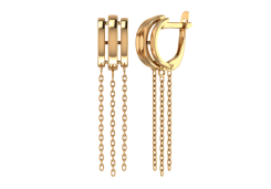 Золотые cерьги висячие