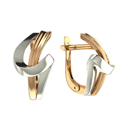 Золотые cерьги классические