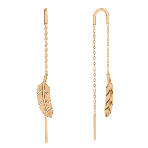 Золотые cерьги классические