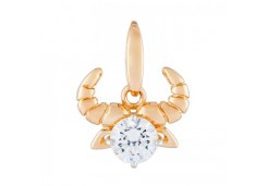 Золотая подвеска с фианитом