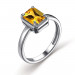 Серебряное кольцо с цитрином