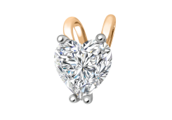 Золотая подвеска с фианитом