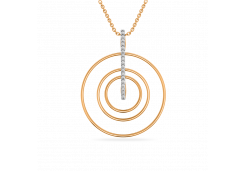 Золотая подвеска с фианитом