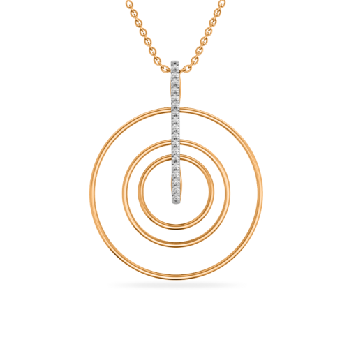 Золотая подвеска с фианитом