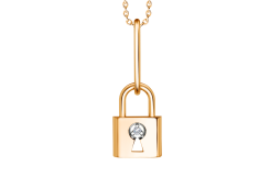 Золотая подвеска с фианитом