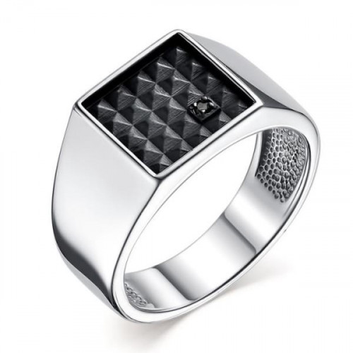 Серебряное кольцо с бриллиантом