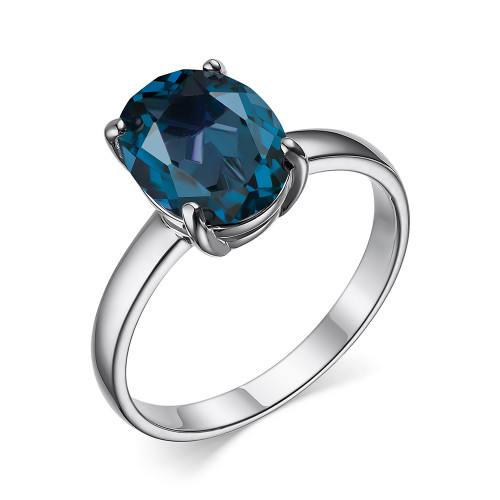 Серебряное кольцо с лондон топазом