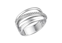 Серебряное кольцо с фианитом