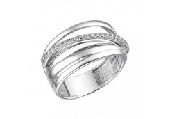 Серебряное кольцо с фианитом