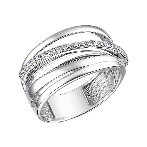 Серебряное кольцо с фианитом