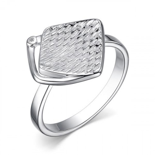 Серебряное кольцо с бриллиантом