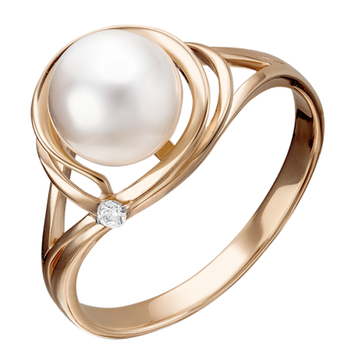 Золотое кольцо с жемчугом