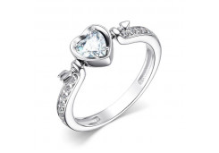 Серебряное кольцо с фианитом
