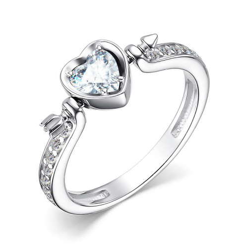 Серебряное кольцо с фианитом