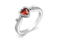 Серебряное кольцо с фианитом