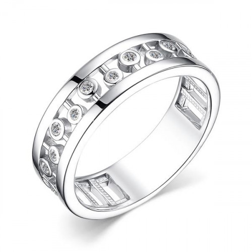 Серебряное кольцо с фианитом