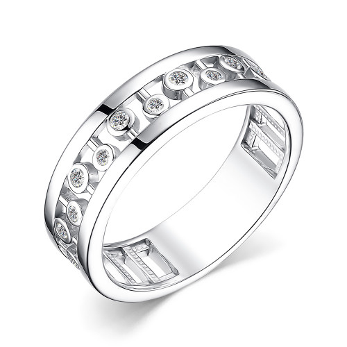 Серебряное кольцо с фианитом