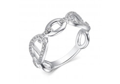 Серебряное кольцо с фианитом