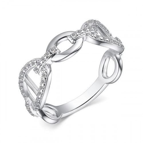 Серебряное кольцо с фианитом