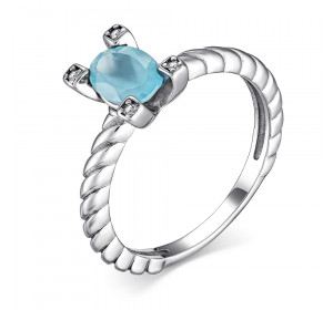 Серебряное кольцо с агатом