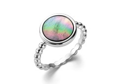 Серебряное кольцо с перламутром
