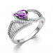 Серебряное кольцо с аметистом