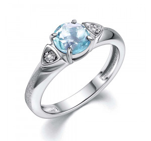 Серебряное кольцо с топазом