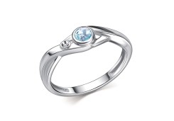 Серебряное кольцо с топазом