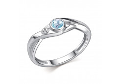 Серебряное кольцо с топазом