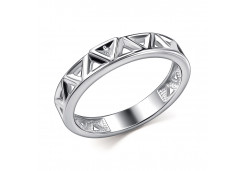 Серебряное кольцо с бриллиантом