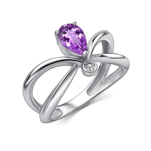 Серебряное кольцо с аметистом