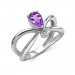 Серебряное кольцо с аметистом