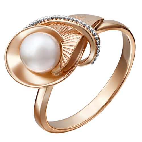 Золотое кольцо с жемчугом