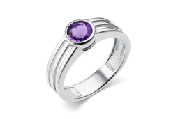 Серебряное кольцо с аметистом