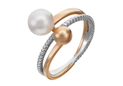 Золотое кольцо с жемчугом