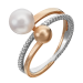 Золотое кольцо с жемчугом