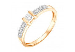 Золотое кольцо с фианитом