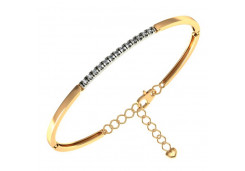 Золотой браслет с фианитом