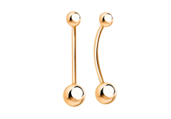 Серьга д/пирсинга из золота 