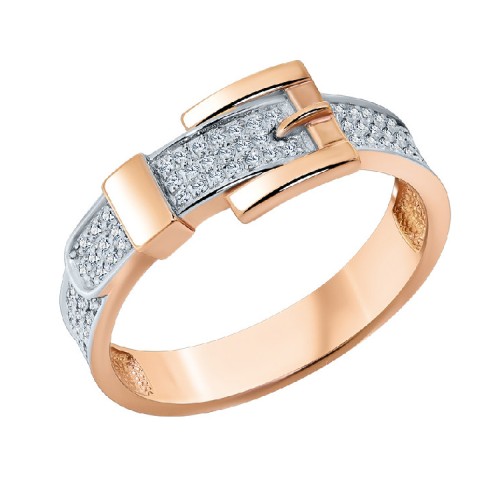 Золотое кольцо с бриллиантом