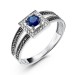 Кольцо из белого золота с сапфиром