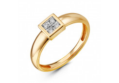 Золотое кольцо с бриллиантом